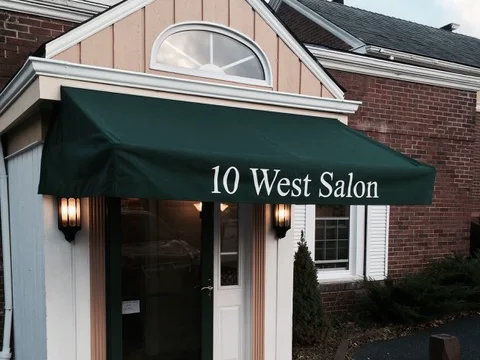 Entrance to 10 West Salon, Chagrin Falls