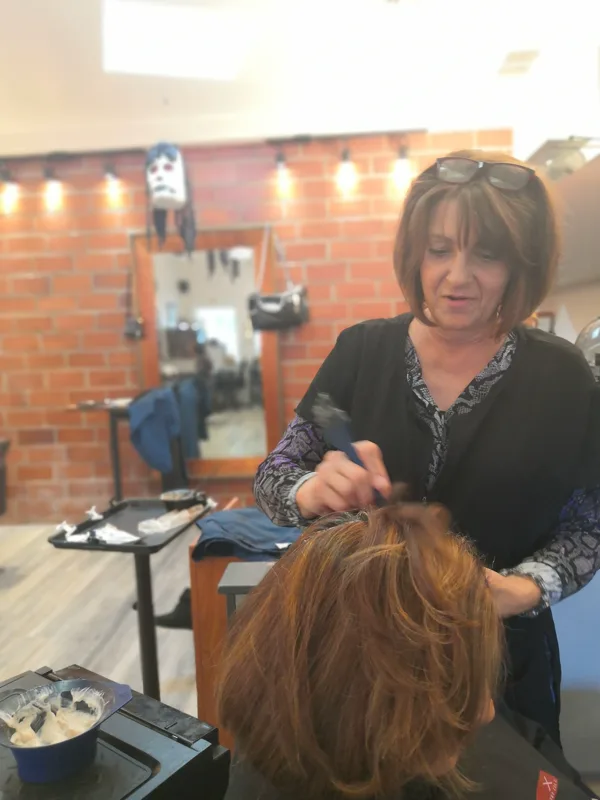 Michelle, stylist at 10 West Salon